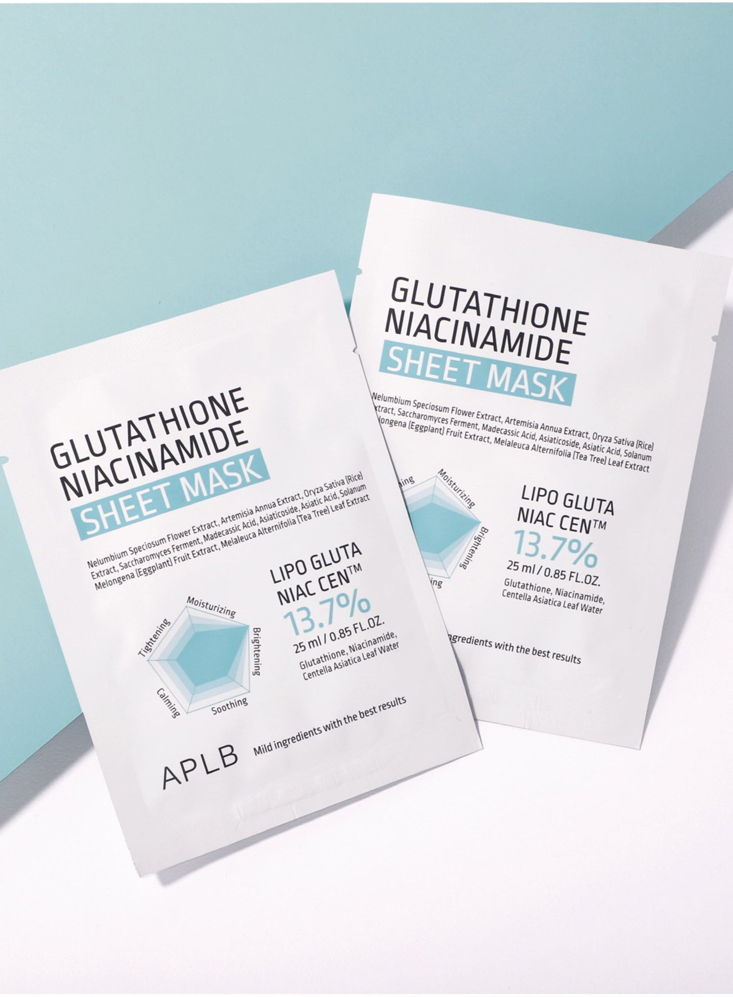APLB Glutathione Niacinamide Sheet Mask modo de uso