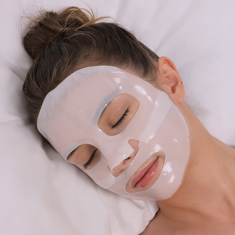 Sungboon Deep Collagen Power Boosting Mask - modo de aplicación en el rostro