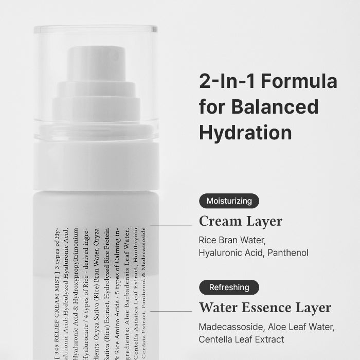 Dr. Althea 345 Relief Cream Mist piel sensible hidratada