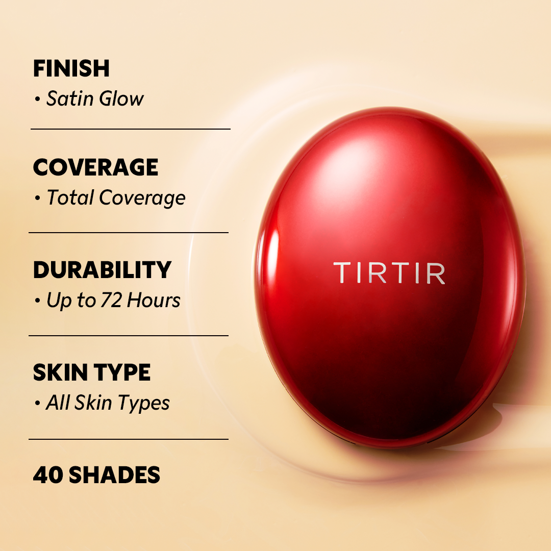 TIRTIR Mask Fit Red Cushion - acabado natural en piel
