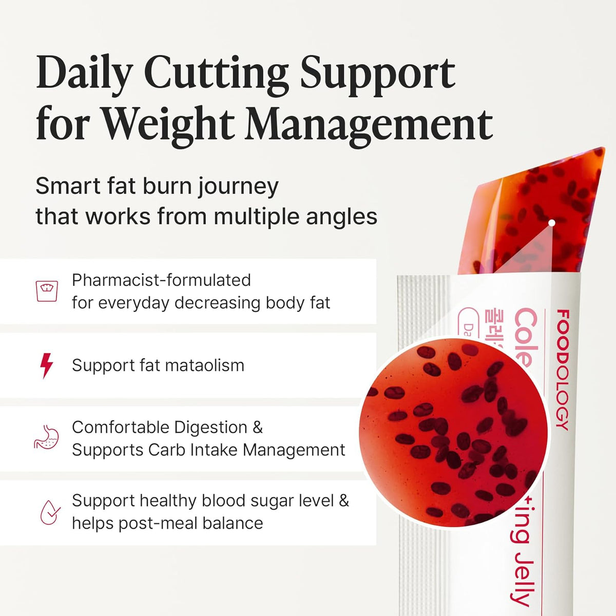 Foodology Coleology Cutting Jelly - stick individual de gelatina
