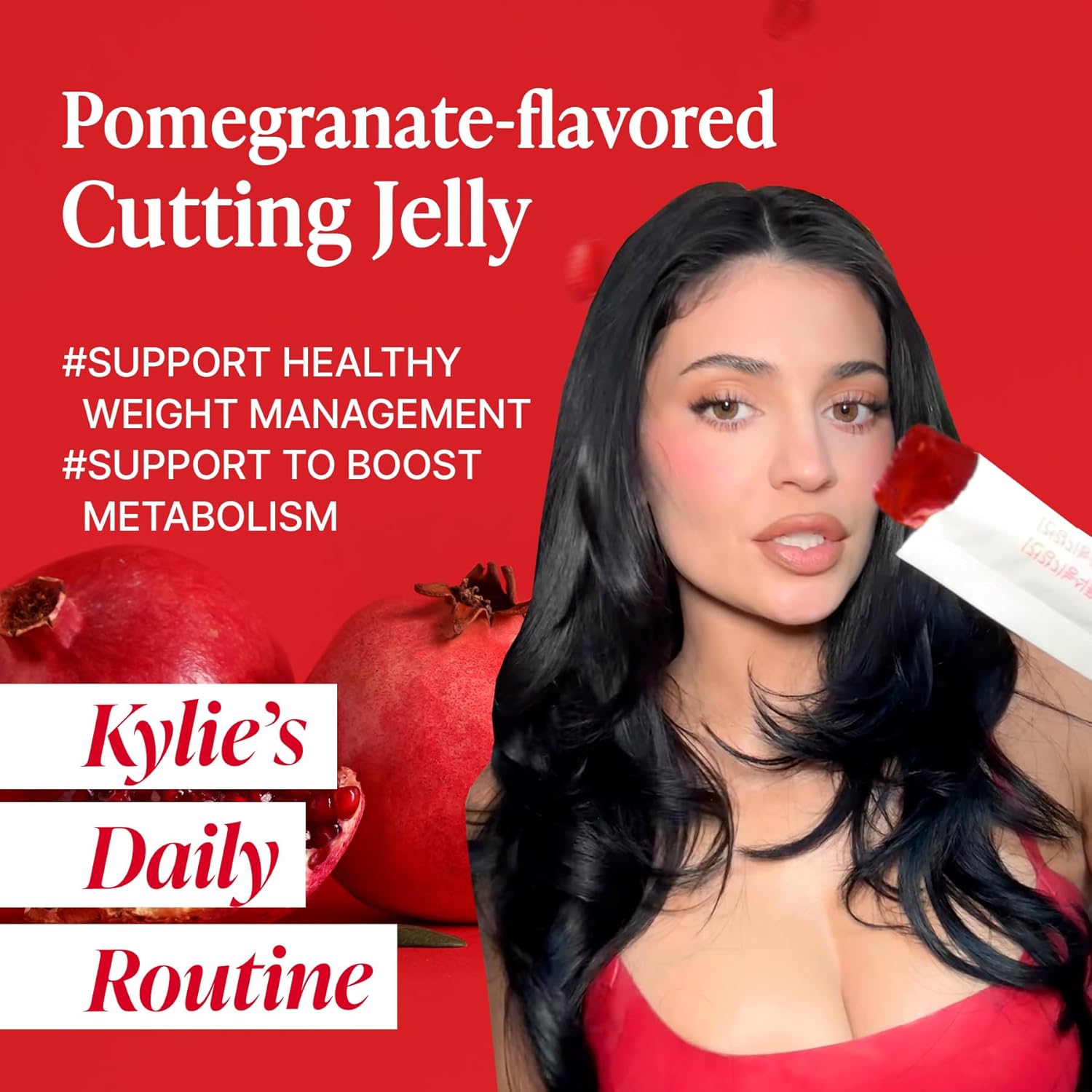 Foodology Coleology Cutting Jelly - empaque con 10 sticks sabor granada
