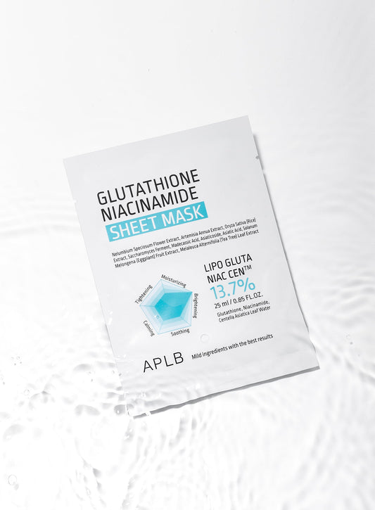 APLB Glutathione Niacinamide Sheet Mask empaque