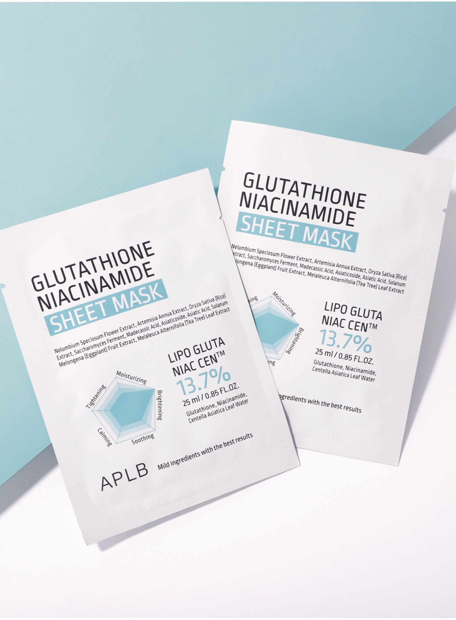 APLB Glutathione Niacinamide Sheet Mask modo de uso