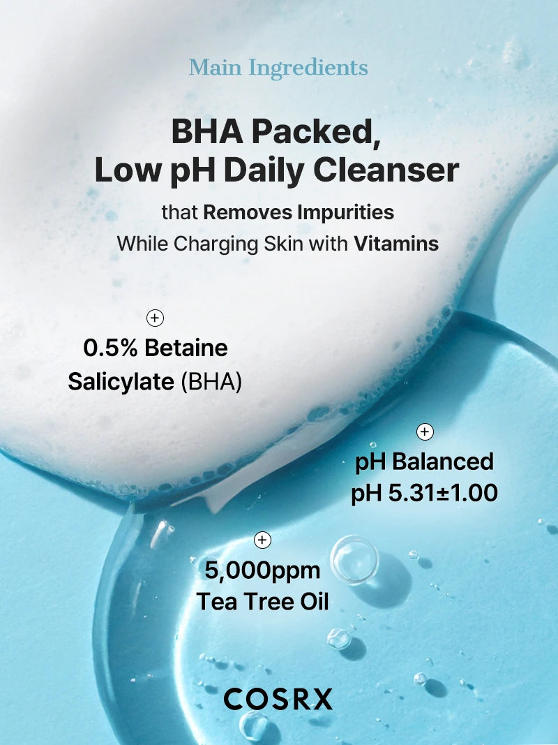 COSRX Low pH Good Morning Gel Cleanser textura gel
