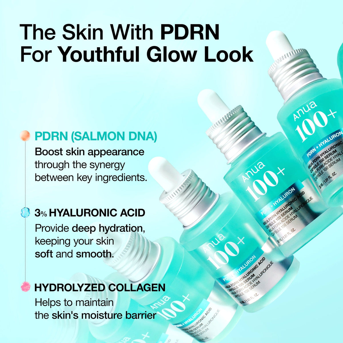 Anua PDRN Hyaluron sérum ingredientes clave