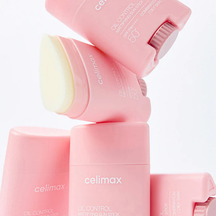 Celimax Oil Control Mattifying Sun Stick aplicación