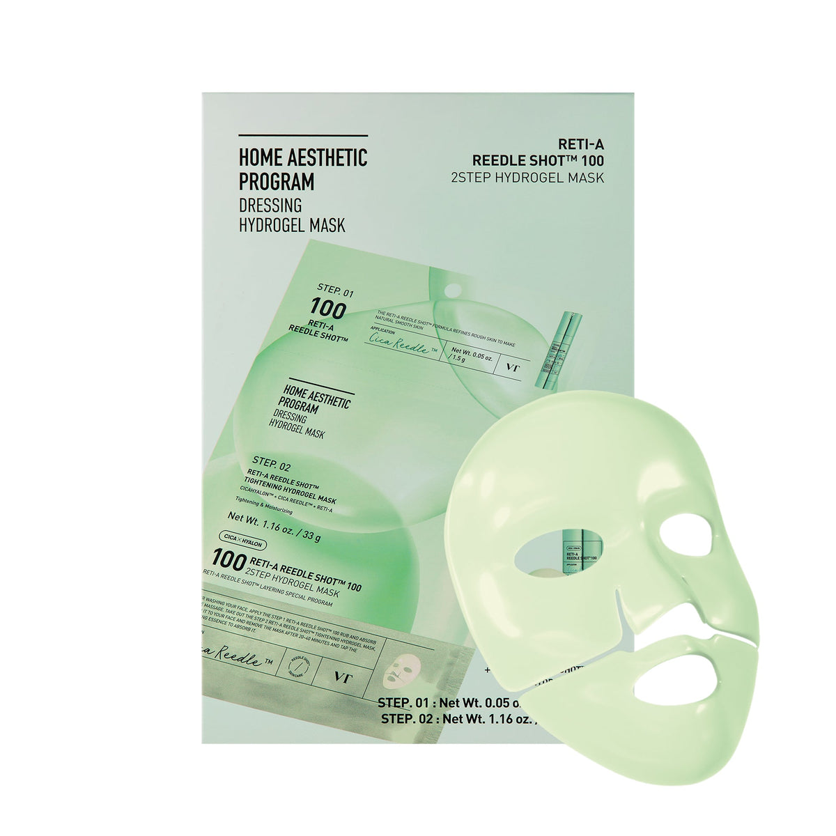 VT Reti-A Reedle Shot serum y mascarilla hidrogel antiedad
